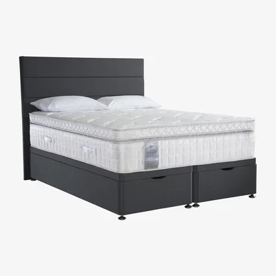 Furniture Village Sealy - Latex Box Top 2800 Ottoman Divan Set - King Size - Grey