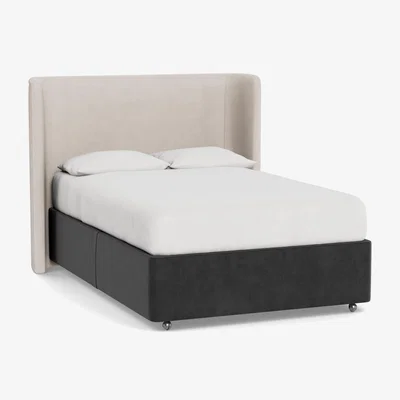 Heal's Heal's Deep Divan King Smart Luxe Velvet Nickel None - Heal's UK Bedroom Furniture