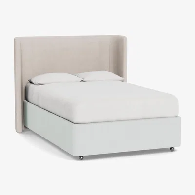 Heal's Heal's Deep Divan King No Drawers Broad Weave Tin - Heal's UK Bedroom Furniture