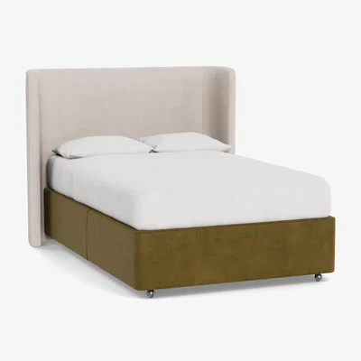 Heal's Heal's Deep Divan King None Smart Luxe Velvet Peridot