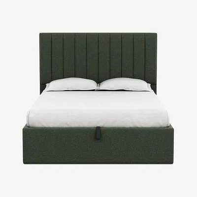 Heal's Heal's Storage Divan King Boucle Fern Natural Feet - Heal's UK Bedroom Furniture