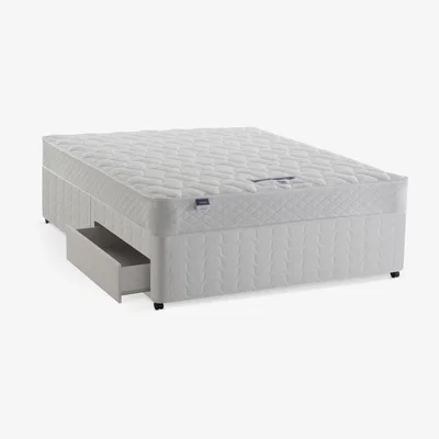 John Lewis Silentnight Sleep Soundly Miracoil Comfort Divan Base and Mattress Set, Firm, King Size