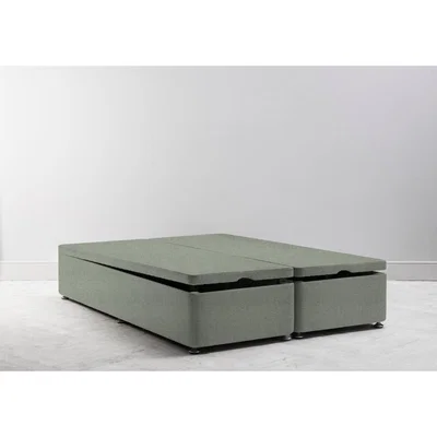 Perch and Parrow Desmond 5' King Size Storage Divan in Peppermint