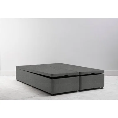 Perch and Parrow Desmond 6' Super King Size Storage Divan in Platypus Bay