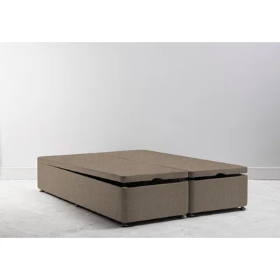 Perch and Parrow Desmond 6' Super King Size Storage Divan in Belgian Chocolate
