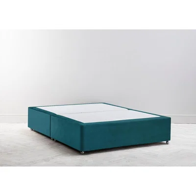 Perch and Parrow Buxton 5' King Size Bed Base in Steel Blue