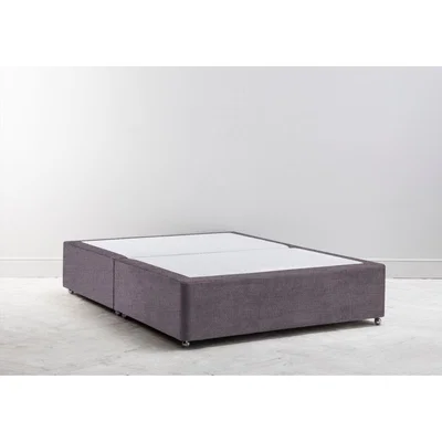 Perch and Parrow Buxton 5' King Size Bed Base in Violet Leaf