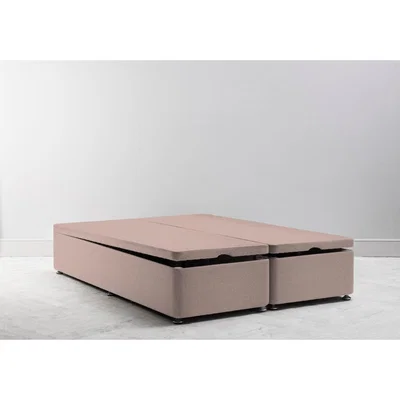 Perch and Parrow Desmond 5' King Size Storage Divan in Portrait Pink