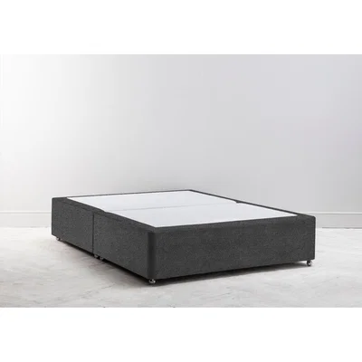 Perch and Parrow Buxton 5' King Size Bed Base in Crow Black