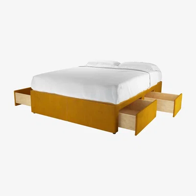 Sofa.com King Divan Base in Amber Smart Velvet - sofa.com