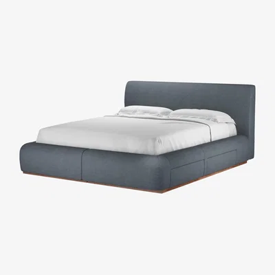 Sofa.com Sunday King Divan Bed in Flint Vermeer Linen - sofa.com
