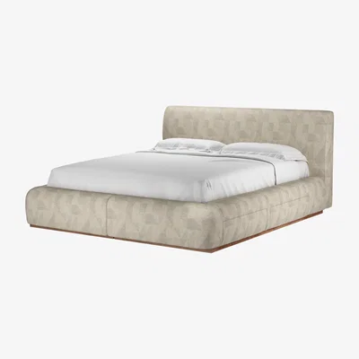 Sofa.com Sunday King Divan Bed in Sandstorm Pyramid Textured Weave - sofa.com