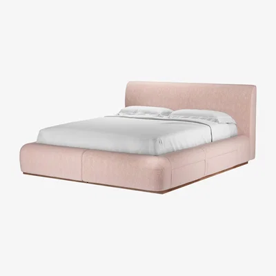 Sofa.com Sunday King Divan Bed in Pavilion Pink Brushstroke - sofa.com