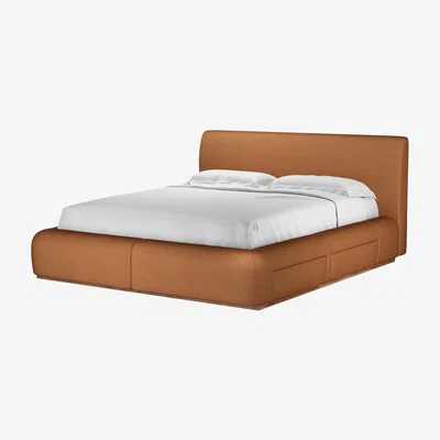 Sofa.com Sunday King Divan Base in Saffron Heathland Weave - sofa.com