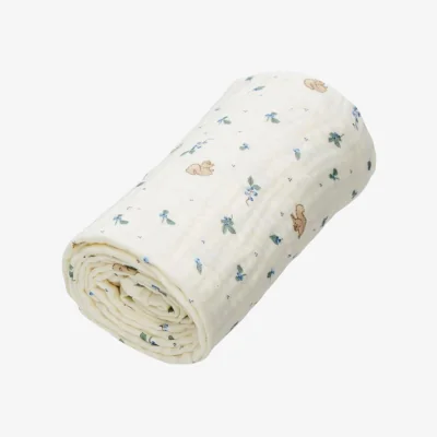 Westwing Organic Cotton Baby Blanket Blueberries