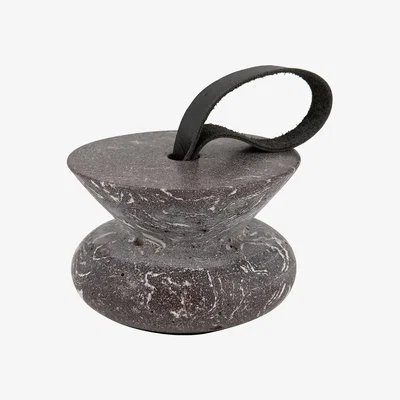 Amara Global Explorer - Flat Top Marble Doorstop - Natural
