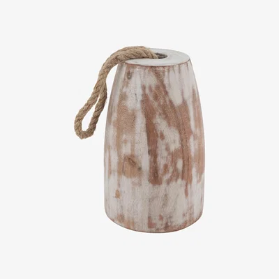 Amara Wooden Door Stop With Rope Handle