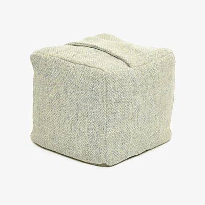 Amara Tweedmill - Square Door Stop - 17x17cm - Herringbone Pebble/Silver Grey