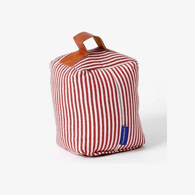The Conran Shop Devon Ticking Stripe Doorstop Red