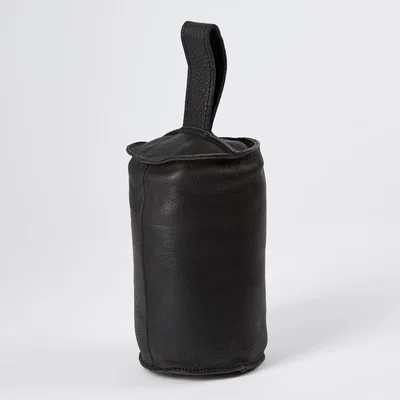 The Conran Shop Leather Camou Doorstop Black