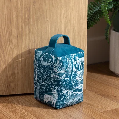 Dunelm Winter Woods Midnight Polyester Doorstop