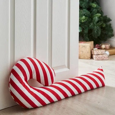 Dunelm Catherine Lansfield Christmas Candy Cane Draught Excluder