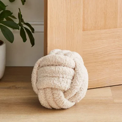Dunelm Boucle Knot Ball Doorstop