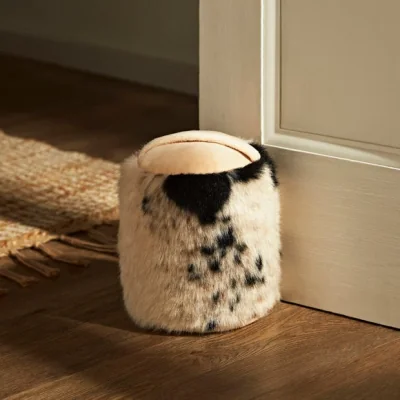 Dunelm Cow Hide Door Stop MultiColoured