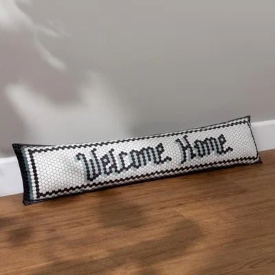 Dunelm Welcome Home Mosaic Message Draught Excluder