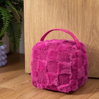 Dunelm Check It Boucle Doorstop