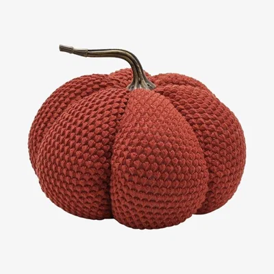 Dunelm Country Living Textured Fabric Pumpkin Doorstop