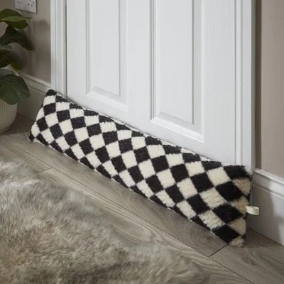 Dunelm Harlequin Fur Draught Excluder