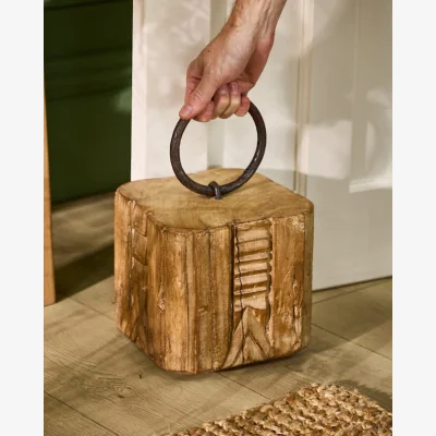 Dibor Earthwood Rustic Doorstop