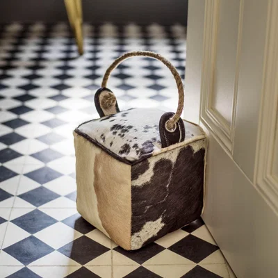 Graham & Green Cowhide Door Stop