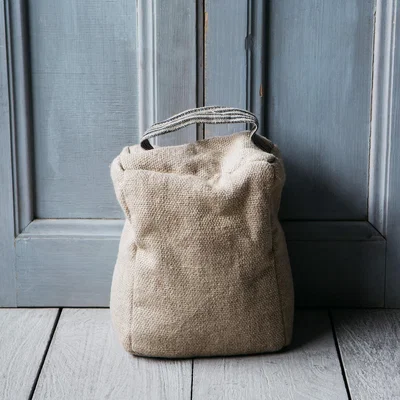 Graham & Green Linen Door Stop with Handle