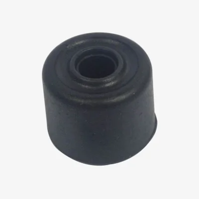 Homebase 25mm Black Rubber Door Stop - 6 Pack