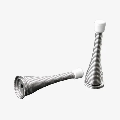 Homebase Chrome Spring Door Stop - 2 Pack