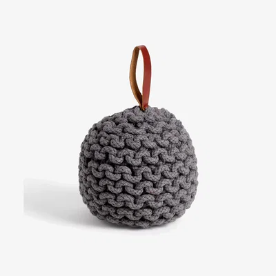 John Lewis John Lewis Chunky Knit Doorstop, Grey