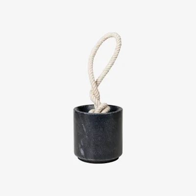 Nordic Nest Broste Copenhagen Abby door stopper Ø10x10 cm Black marble