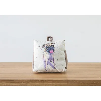 Perch and Parrow Pug Motif Doorstop