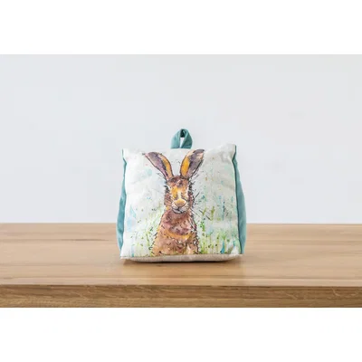 Perch and Parrow Hare Motif Doorstop