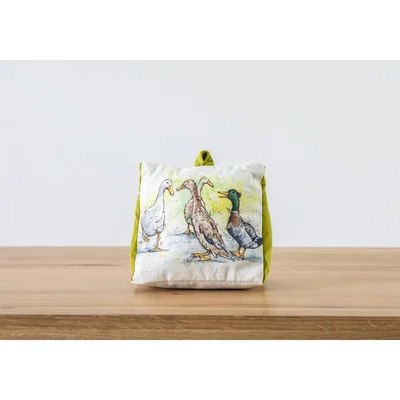 Perch and Parrow Duck Motif Doorstop