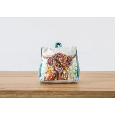 Perch and Parrow Cow Motif Doorstop