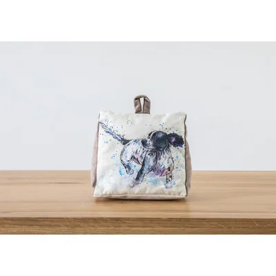Perch and Parrow Spaniel Motif Doorstop