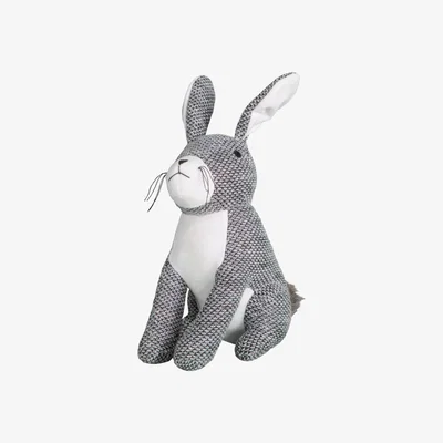 Pagazzi Rabbit Knitted Doorstop Grey