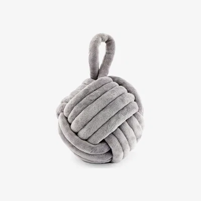 The Range Grey Knot Doorstop - Grey
