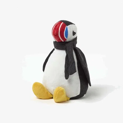 The Range Luxury Fabric Puffin Doorstop - Black,White,Yellow