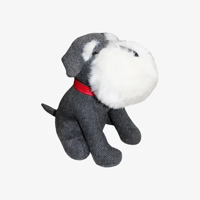 The Range Herringbone Schnauzer Door Stop - Multicolour