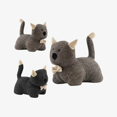 The Range Large Animal Kitten Door Stop Cuddly Toy - Brown