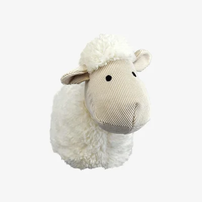 The Range Fluffy Animal Cuddly Doorstop Home Office Sheep - Beige